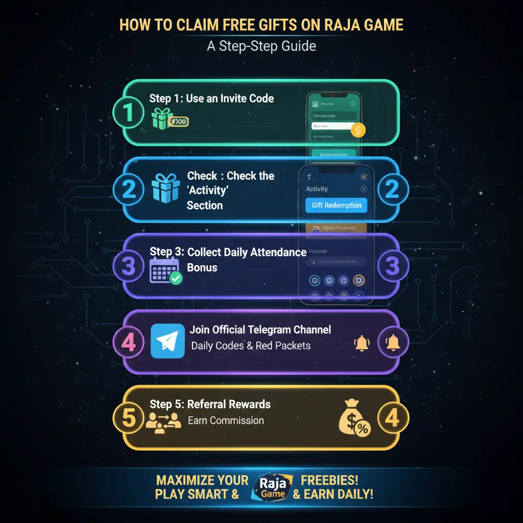 Image illustrating steps to claim free gifts during an IPL game, featuring a smartphone and promotional graphics.
